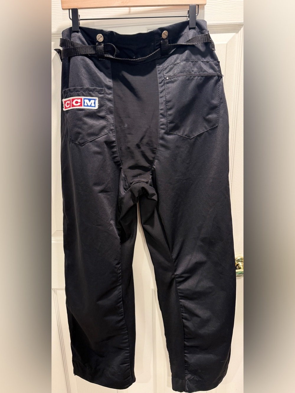 Vintage CCM Hockey Pants Adult Medium Made in Canada Black Ice Hockey Gear - Picture 7 of 10